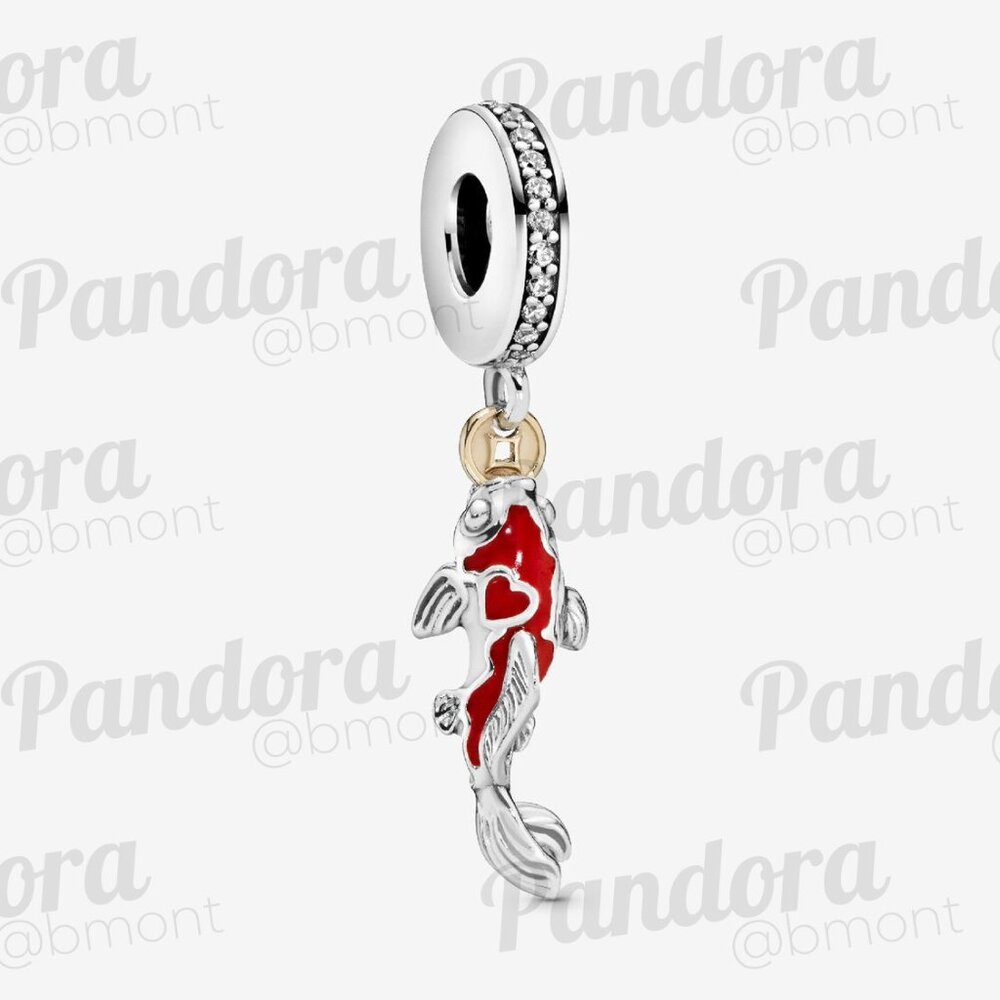 Pandora Good Fortune Carp Fish Dangle Charm